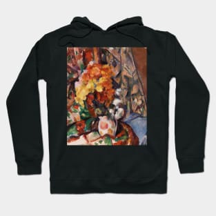 The Flowered Vase by Paul Cezanne Hoodie